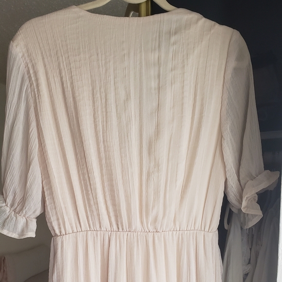 Adored Vintage Boho Champagne Maxi Dress - Picture 4 of 5